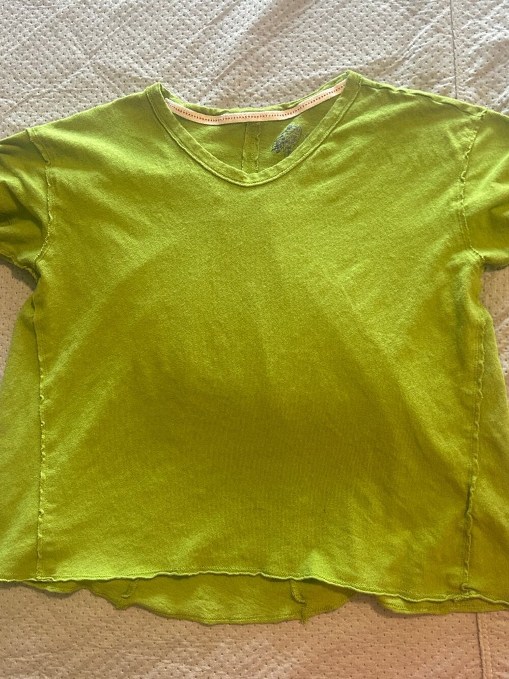 Anthropologie Pilcro Sustainable Swing Green Tee Top Oversized XS